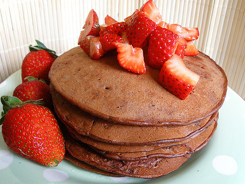 Strawberry, Pancake, Chocolate