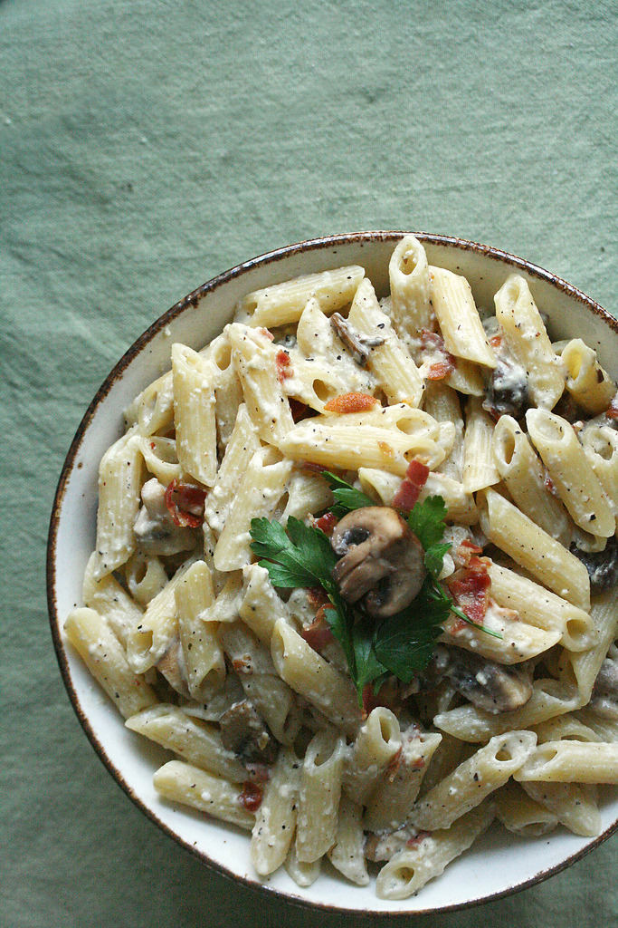 Recipe: Mushroom Carbonara Pasta