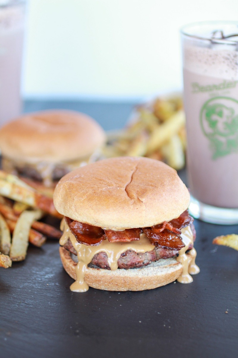 Recipe: Peanut Butter Burgers with Slim Jim Fries & Chocolate Malted Milkshake