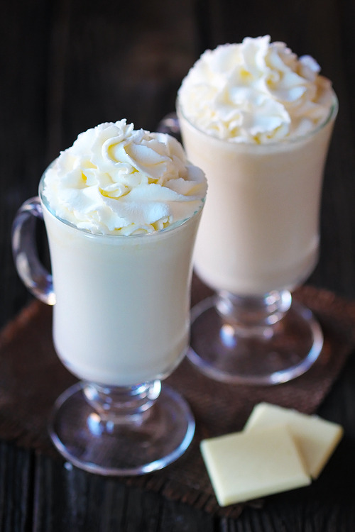 White Hot Chocolate Get this recipe and more http