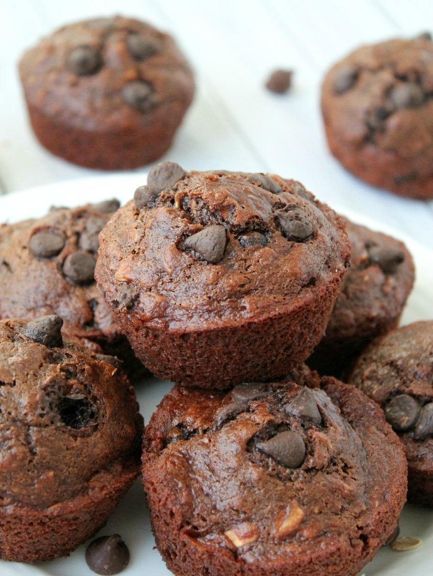 Skinny Oatmeal Chocolate Chip Muffins *For More Delicious Food Pics And Awesome Recipes, Follow La-Food*
