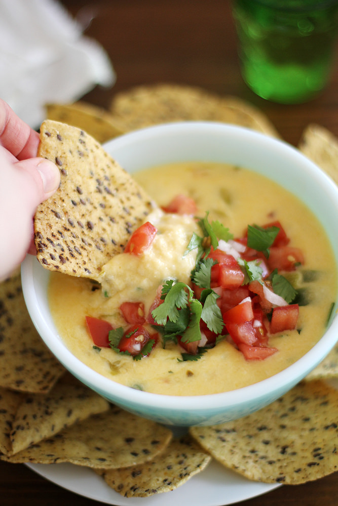 hatch chile queso dip (by girlversusdough)