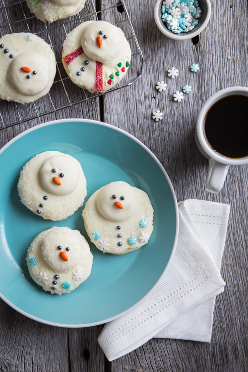 Melting Snowmen Cookies My Baking Addiction