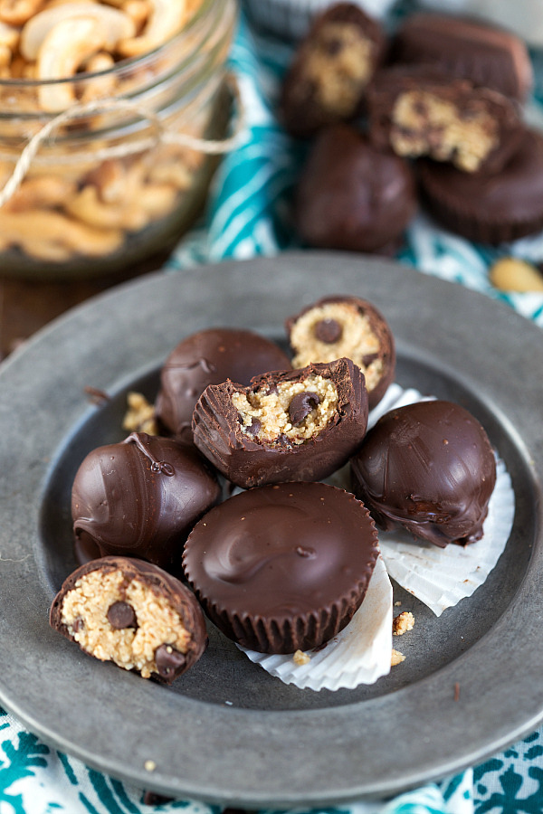 Cookie Dough Filled Chocolate Cups