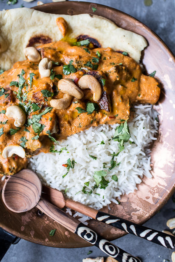 Cashew Indian Butter Paneer with Fried Paneer