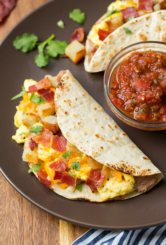 Breakfast Tacos with Fire Roasted Tomato Salsa Cooking Classy